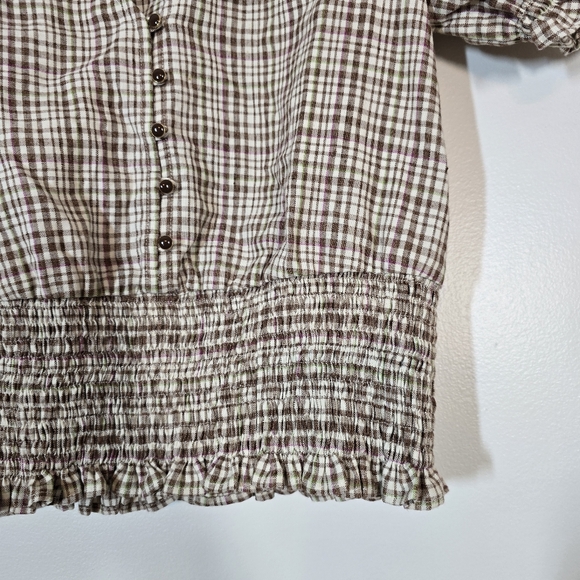 Sezane Feliz Plaid Top 36/4 - Picture 5 of 9